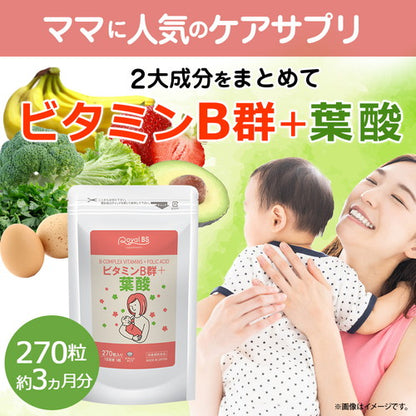 ビタミンB群+葉酸 270粒　（#30）