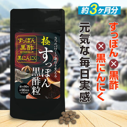 極・すっぽん黒酢粒 90粒　（#30）