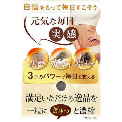 極・すっぽん黒酢粒 90粒　（#30）