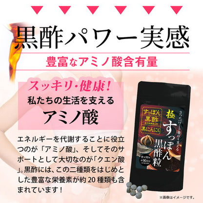 極・すっぽん黒酢粒 90粒　（#30）